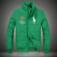 ralph lauren doudoune manteau hommes big pony populaire 2013 drapeau national brazil vert